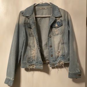 Distressed Jean Jacket